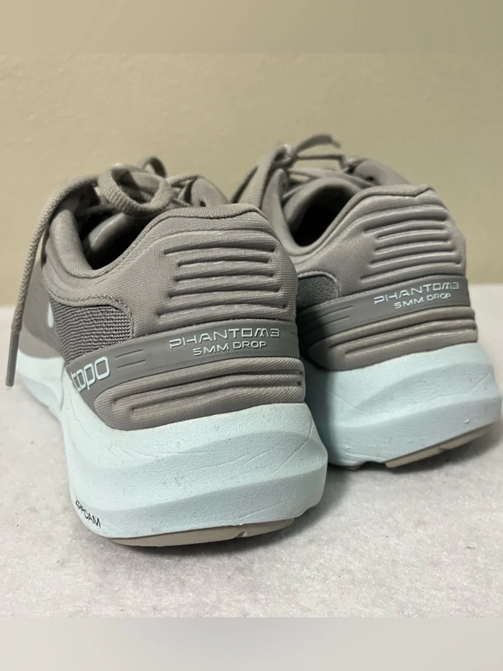 Topo Athletic Phantom 3 Shoes Womens 8 Grey Stone Road Running Sneakers Athletic - Picture 4 of 8